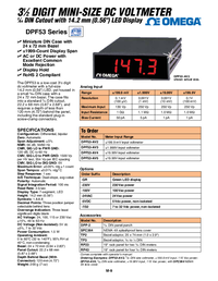Thumbnail of document Data Sheet - DPF51-PV4-7/32 3 1/2 Digit Mini-size Process Meter
